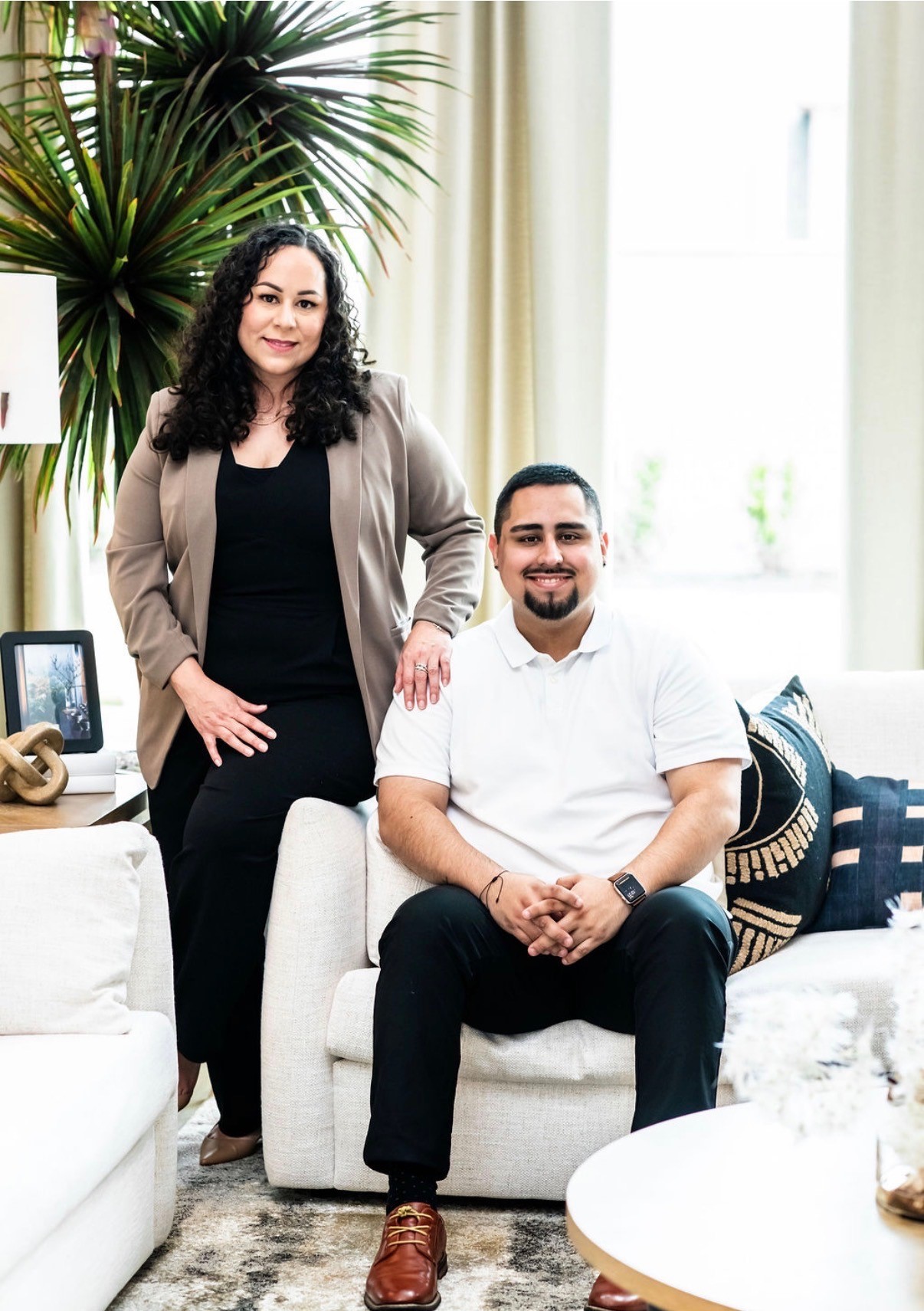 Expert realtor in East Downtown Houston Raquel Forero and her son Isaiah representing the Forero Realty Group at Keller Williams Houston Central.